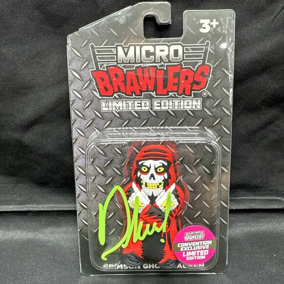 Crimson Ghosthausen Micro Brawler Con Exclusive Danhausen Signed Limited Edition - Picture 1 of 4